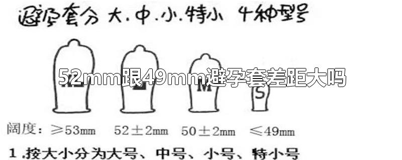 52mm跟49mm避孕套差距大嗎