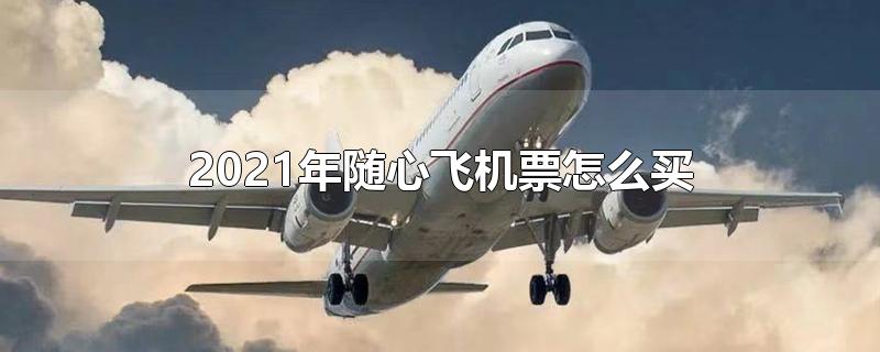 2021年隨心飛機票怎么買